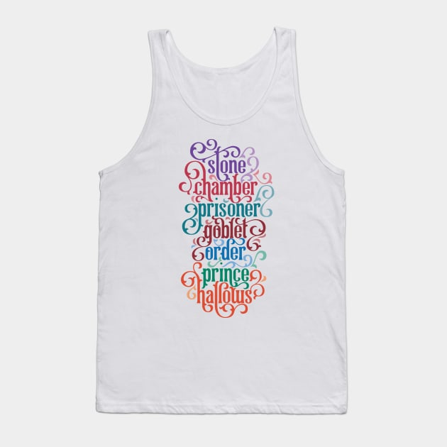 Seven Book Titles and Colors Tank Top by polliadesign